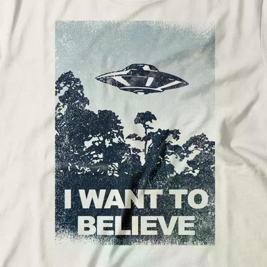 Camiseta Studio Geek I Want To Believe Masculino