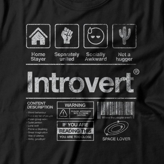 Camiseta Studio Geek Introvertido Feminino