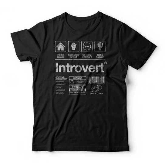 Camiseta Studio Geek Introvertido Masculino