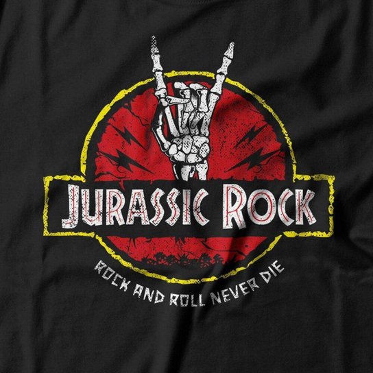 Camiseta Studio Geek Jurassic Rock Masculino