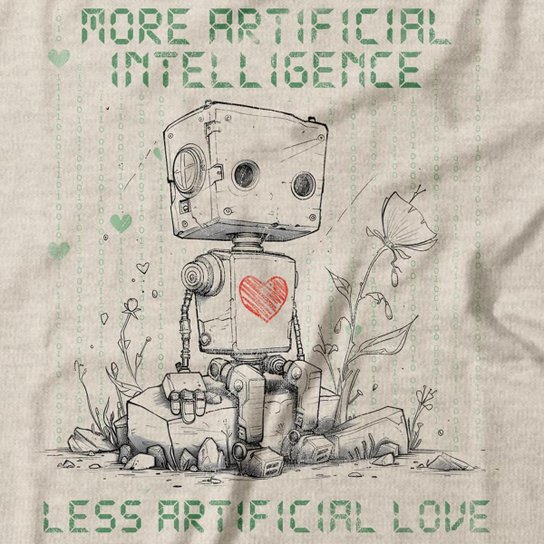 Camiseta Studio Geek Less Artificial Love Masculino