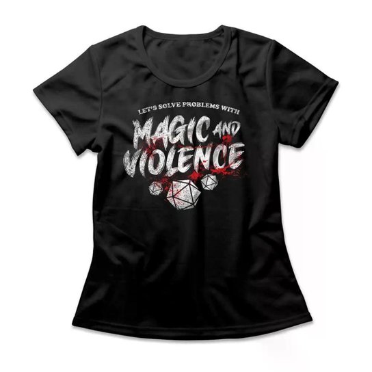 Camiseta Studio Geek Magic And Violence Feminino