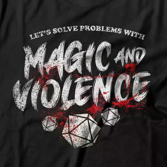 Camiseta Studio Geek Magic And Violence Masculino
