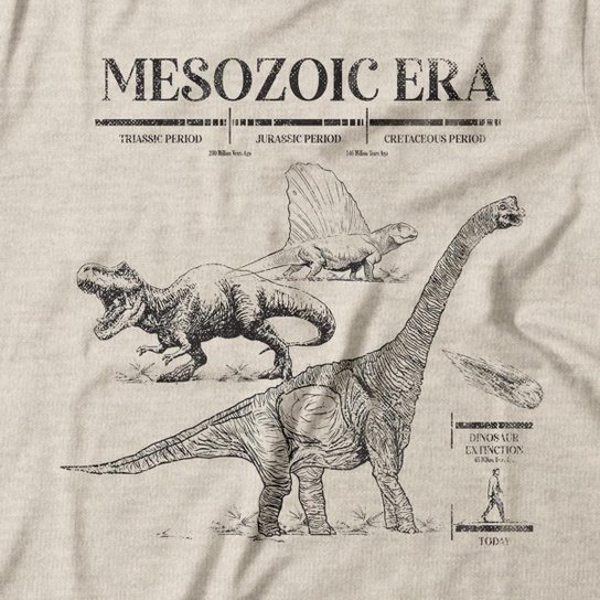 Camiseta Studio Geek Mesozoic Era Feminino