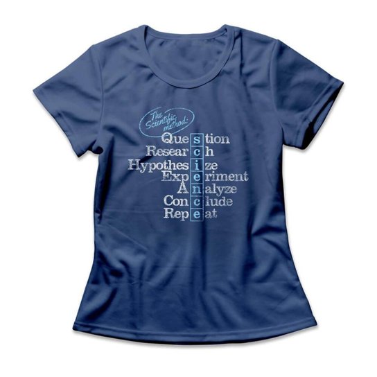 Camiseta Studio Geek Método Científico Feminino