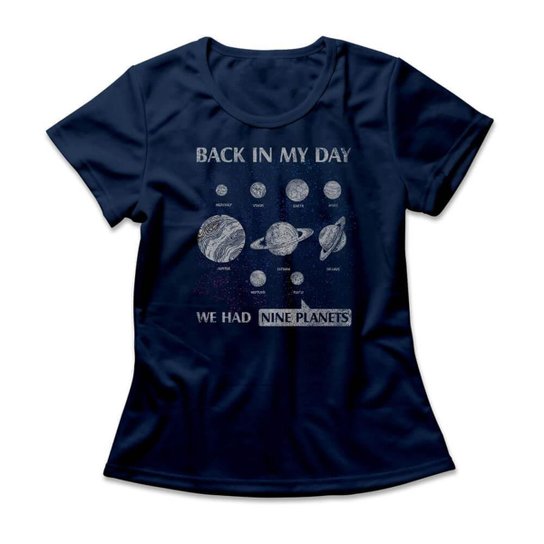 Camiseta Studio Geek Nove Planetas Feminino