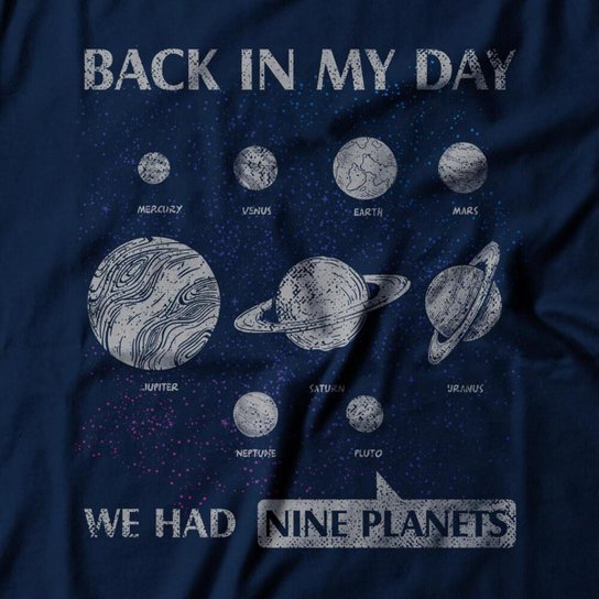 Camiseta Studio Geek Nove Planetas Feminino