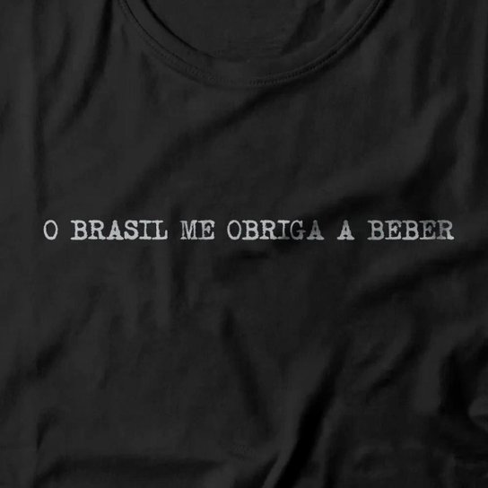 Camiseta Studio Geek O Brasil Me Obriga A Beber Feminino