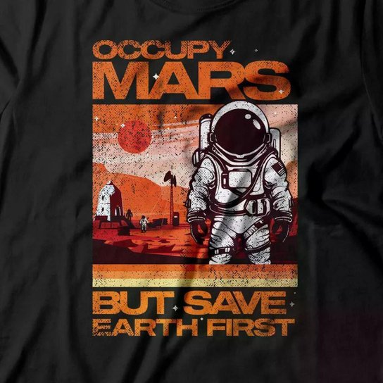 Camiseta Studio Geek Occupy Mars Masculino