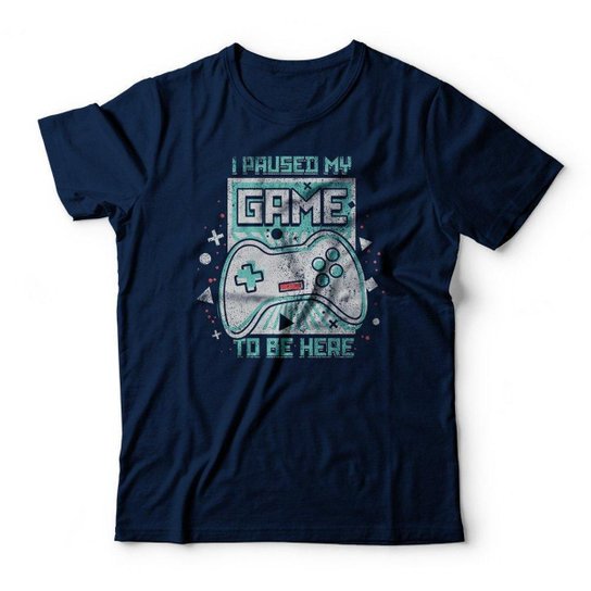 Camiseta Studio Geek Paused My Game Masculino