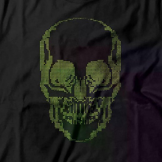 Camiseta Studio Geek Pixel Skull Masculino