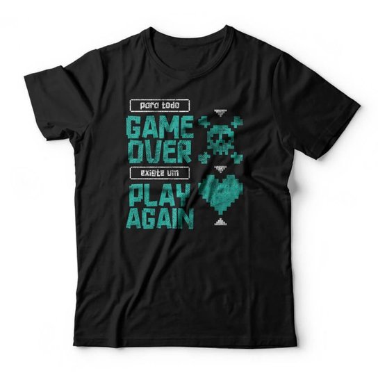 Camiseta Studio Geek Play Again Masculino