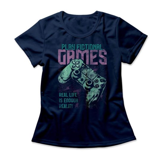Camiseta Studio Geek Play Fictional Games Feminino