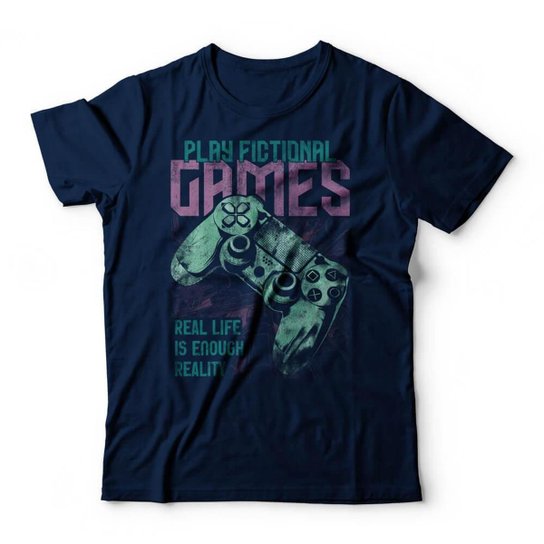 Camiseta Studio Geek Play Fictional Games Masculino