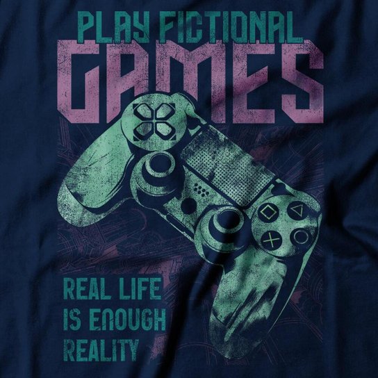 Camiseta Studio Geek Play Fictional Games Masculino
