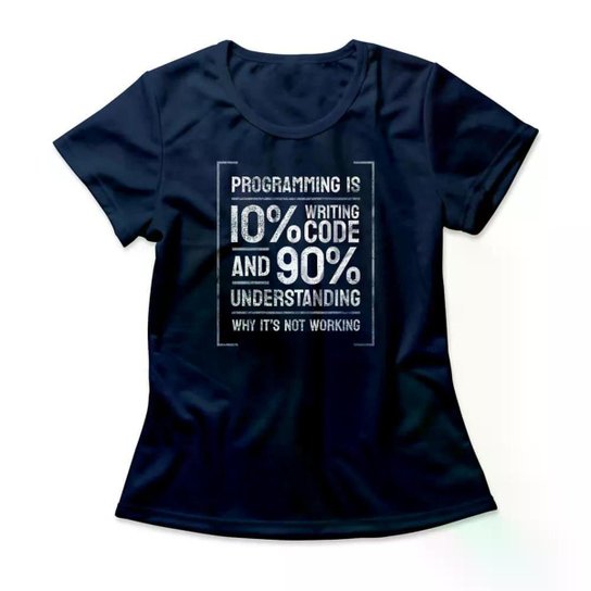 Camiseta Studio Geek Programming Is Feminino