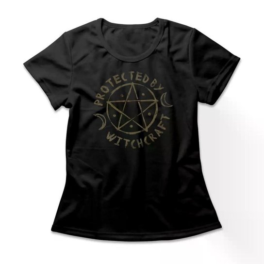 Camiseta Studio Geek Protected By Witchcraft Feminino