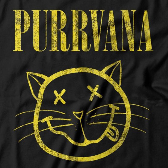 Camiseta Studio Geek Purrvana Masculino