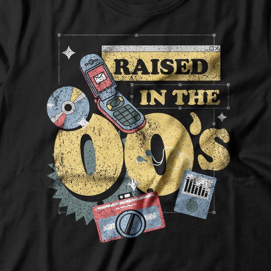 Camiseta Studio Geek Raised In The 00's Masculino