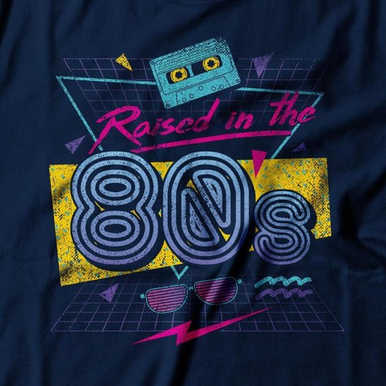 Camiseta Studio Geek Raised In The 80's Masculino