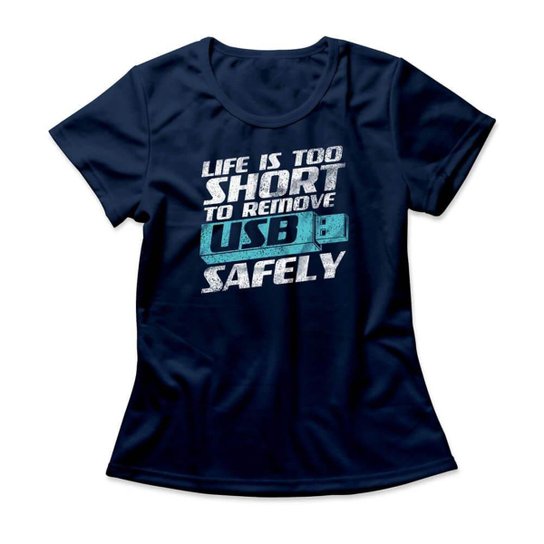 Camiseta Studio Geek Remove USB Safely Feminino