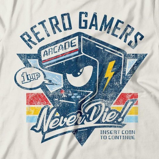 Camiseta Studio Geek Retro Gamers Arcade Unissex