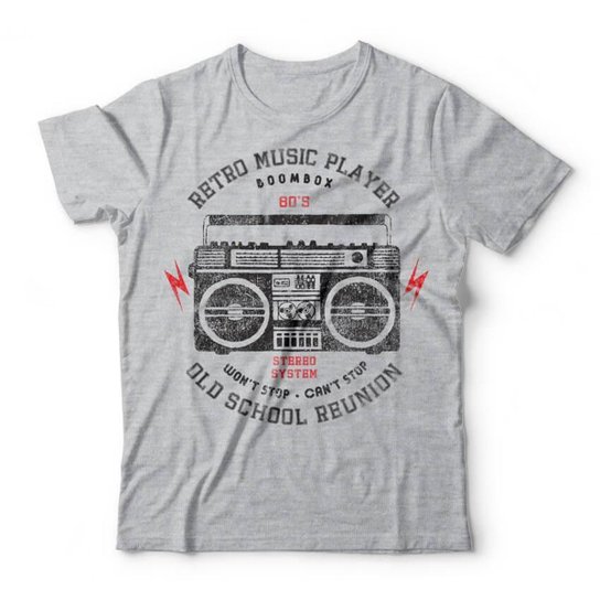 Camiseta Studio Geek Retro Music Player Unissex