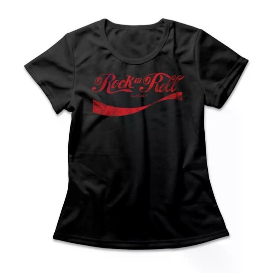 Camiseta Studio Geek Rock 'N' Roll Cola Feminino