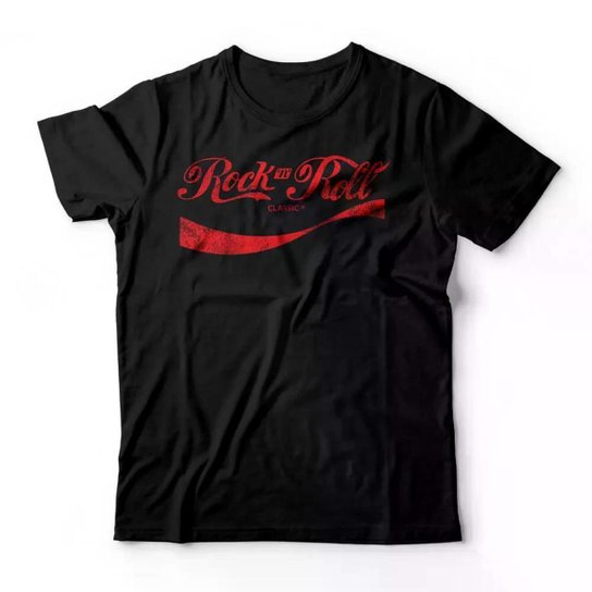 Camiseta Studio Geek Rock 'N' Roll Cola Masculino