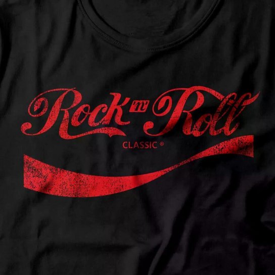 Camiseta Studio Geek Rock 'N' Roll Cola Masculino