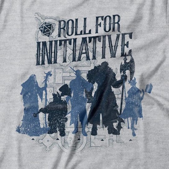 Camiseta Studio Geek Roll For Initiative Unissex