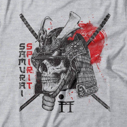 Camiseta Studio Geek Samurai Skull Feminino