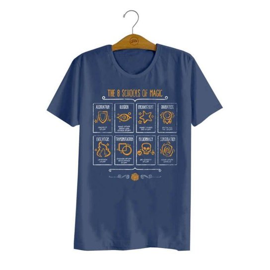 Camiseta Studio Geek Schools Of Magic Unissex