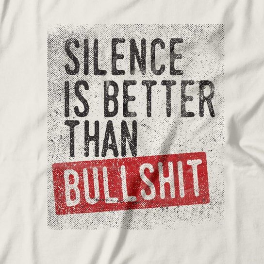Camiseta Studio Geek Silence Is Better Feminino