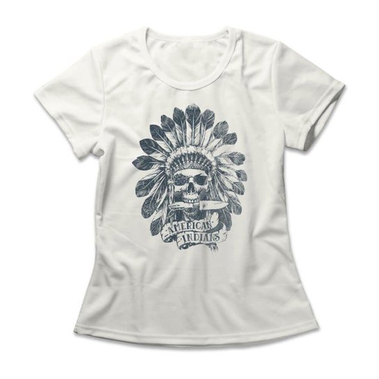 Camiseta Studio Geek Skull Apache Feminino