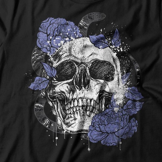 Camiseta Studio Geek Skull Nature Feminino