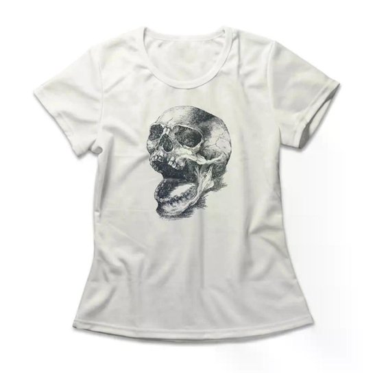 Camiseta Studio Geek Skull Sketch Feminino