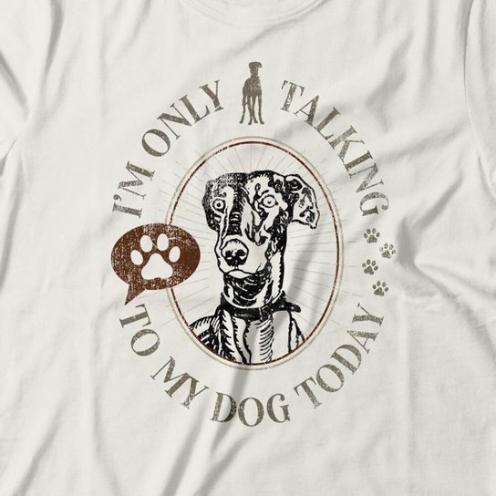 Camiseta Studio Geek Talking To My Dog Masculino