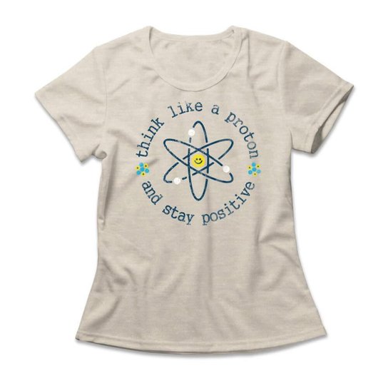 Camiseta Studio Geek Think Like A Proton Feminino