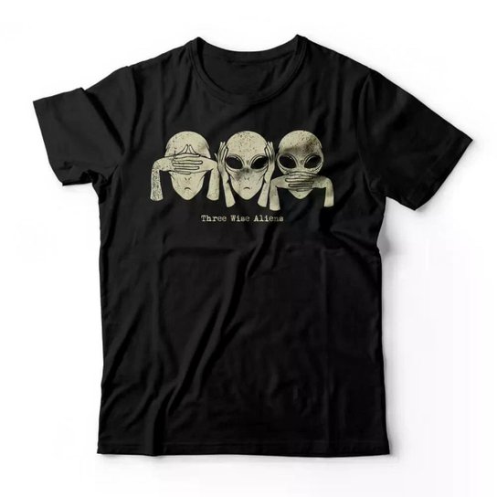 Camiseta Studio Geek Three Wise Aliens Masculino