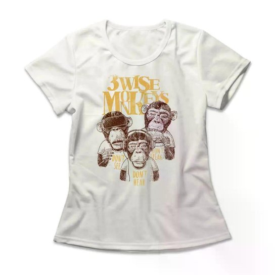 Camiseta Studio Geek Three Wise Monkeys Feminino