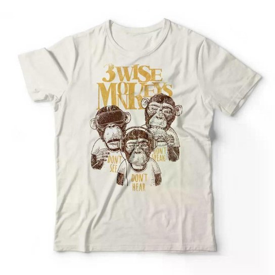 Camiseta Studio Geek Three Wise Monkeys Masculino