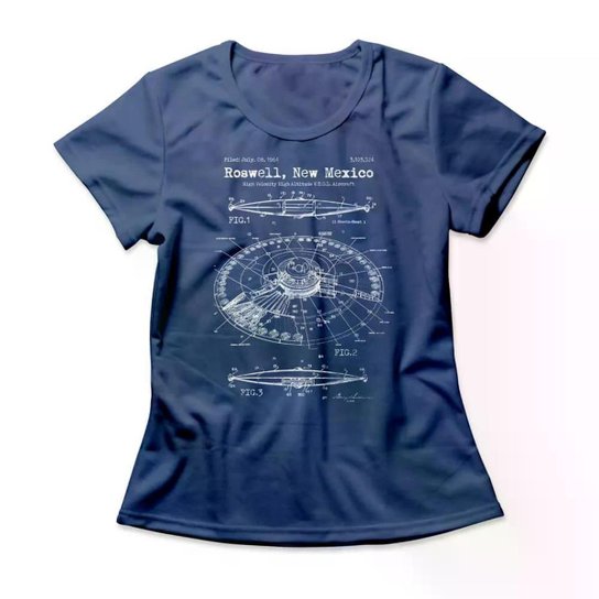 Camiseta Studio Geek UFO Patent Feminino