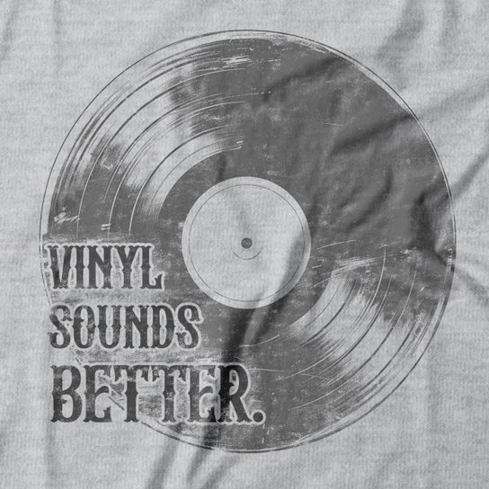 Camiseta Studio Geek Vinyl Sounds Better Feminino