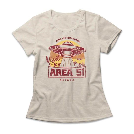 Camiseta Studio Geek Visit Area 51 Feminino
