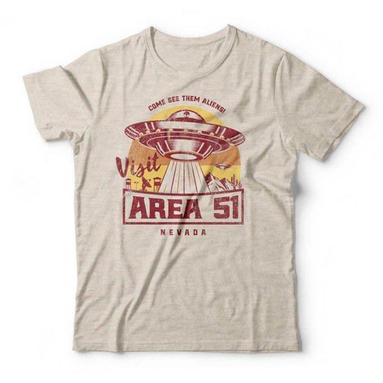 Camiseta Studio Geek Visit Area 51 Masculino