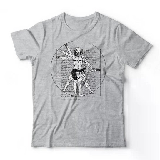 Camiseta Studio Geek Vitruvian Rock Masculino