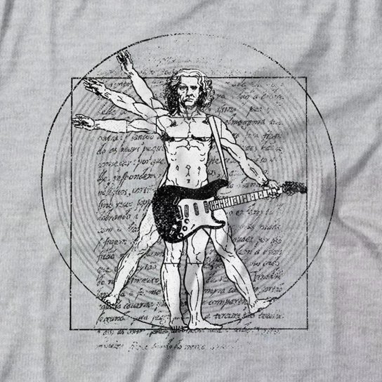 Camiseta Studio Geek Vitruvian Rock Masculino