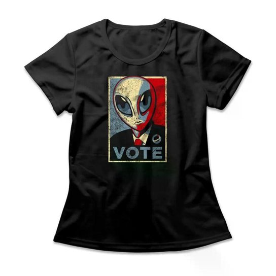 Camiseta Studio Geek Vote Alien Feminino