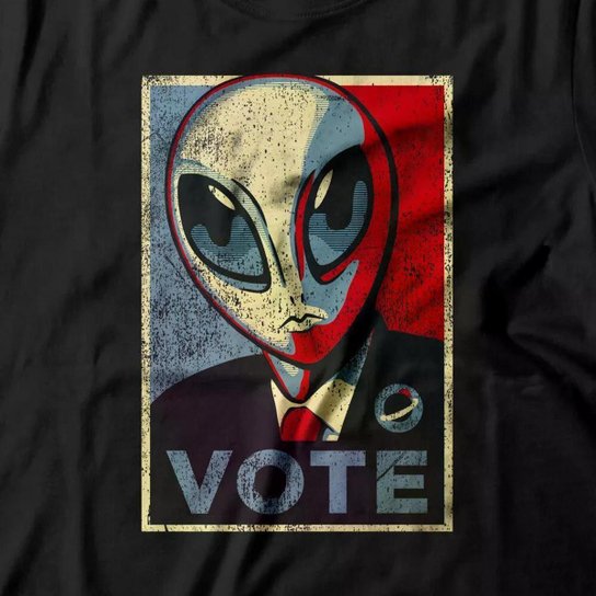 Camiseta Studio Geek Vote Alien Masculino